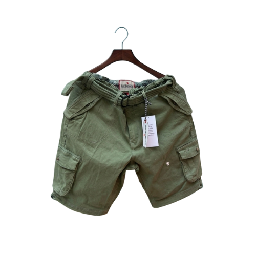 10 Men's Olive Green Cargo Shorts Premium Quality - Image 1