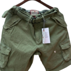Men's Olive Green Cargo Shorts  Premium Quality - Image 3