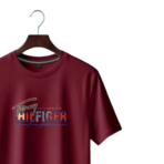 Premium Maroon Dry Fit T-Shirt – Export Quality China Fabric - Image 2