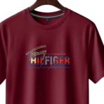 Premium Maroon Dry Fit T-Shirt – Export Quality China Fabric - Image 3