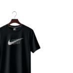 Premium Black Dry Fit T-Shirt Export Quality China Fabric - Image 2